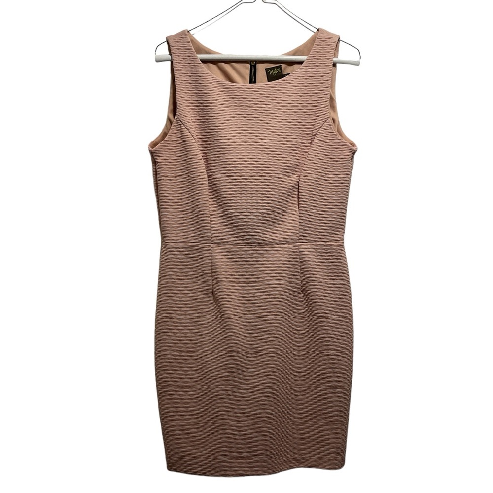 Taylor Pink Textured Midi Dress